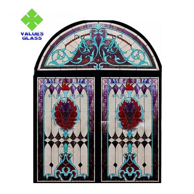 Regelmäßige Größe CER der Kirchen-Buntglas-dekoratives Platten-780x962mm bescheinigt