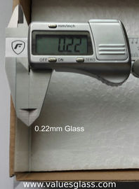 Säurebeständige ultra dünne Stärke des Glas-0.22mm mit Glanzpunkt-Beförderung