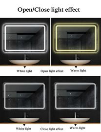 Belichtete LED-Badezimmer-Spiegel, Kupfer spiegeln frei kundengebundene Größe wider